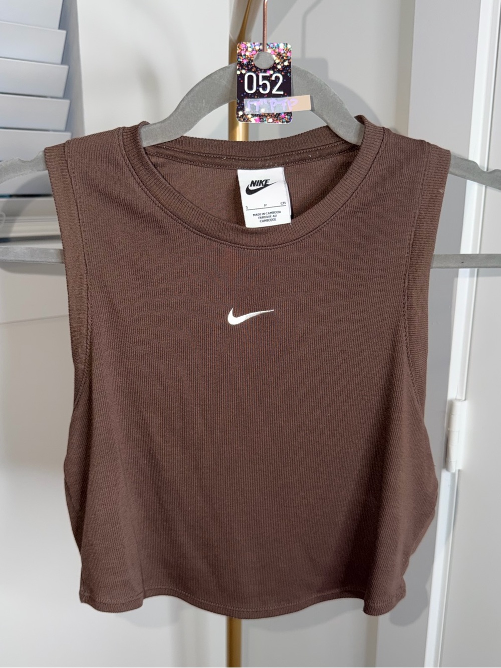 52. Nike sport essentials ribbed tank top